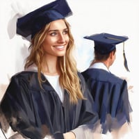 a women in graduation outfit