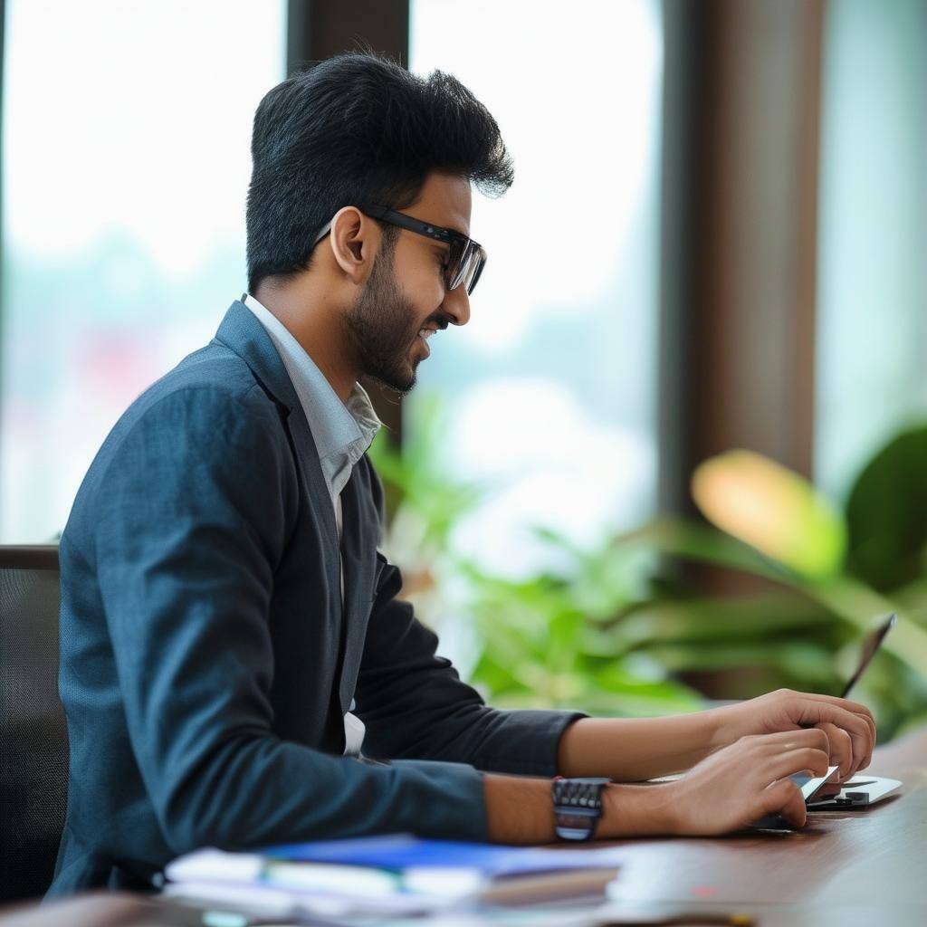 A professionals in India enjoying a balanced work-life environment, representing various jobs known for offering the best work-life balance