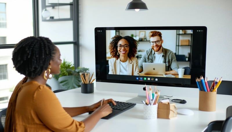 Remote HR support team assisting small business owners virtually