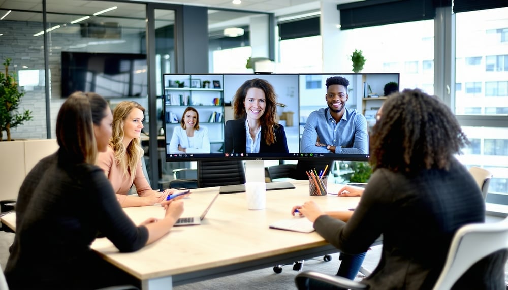Remote HR support team working virtually Remote HR support team working virtually